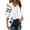 zd-White, variant on Hvyesh Women's Lightweight Open Front Cardigans Casual Summer 3/4 Sleeve Boho Cover Up Flowy Floral Print Kimono Tops
