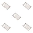thumbnail image 1 of Youkk Metal Bag Webbing Belt Buckle Clip Clasp Stylish and Sturdy Silver Inner diameter 25mm 5Set, 1 of 6