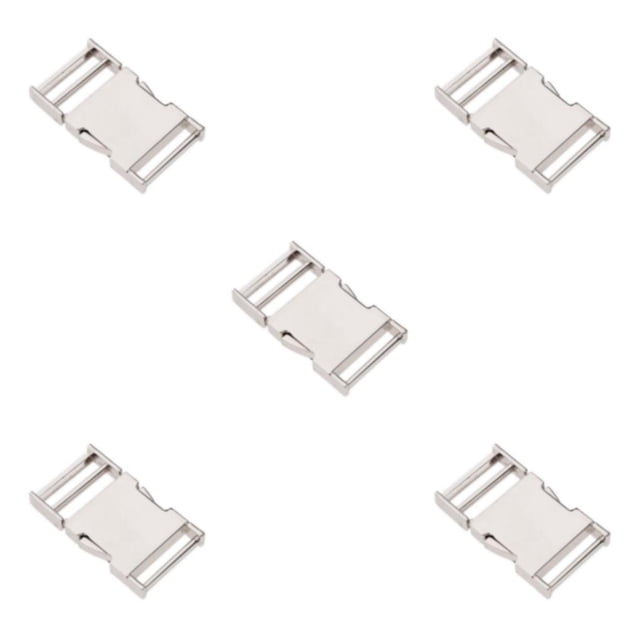 Youkk Metal Bag Webbing Belt Buckle Clip Clasp Stylish and Sturdy Silver Inner diameter 25mm 5Set