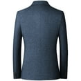 thumbnail image 2 of SWSMCLT Men's Single Breasted Blazer Casual Blazer Jacket Business Casual Suit Jacket Cozy Two Button Navy 40, 2 of 2