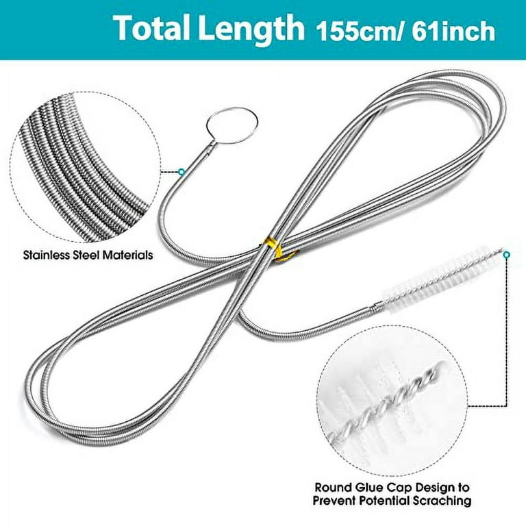 Brushtech Extra Long Super Flexible Drain Brush, 48-Inch 