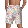 thumbnail image 4 of Uemuo Retro Floral Pattern Mens Swim Trunks Quick Dry Board Shorts with Mesh Lining, Stretch Beach Shorts Quick Dry No-Chafing Board Shorts-Medium, 4 of 9
