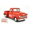 1955 Chevrolet Stepside Pickup Truck Coca Cola with Commercial Cooler 1/24 Diecast Model by Motorcity Classics