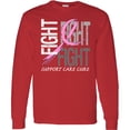 thumbnail image 3 of Inktastic Fight Support, Care, Cure Breast Cancer Awareness Long Sleeve T-Shirt, 3 of 5