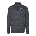 thumbnail image 2 of Men's-Cutter & Buck  Black Sporting Kansas City Big & Tall Traverse Stretch Eco Camo Print Quarter-Zip Pullover Top, 2 of 3