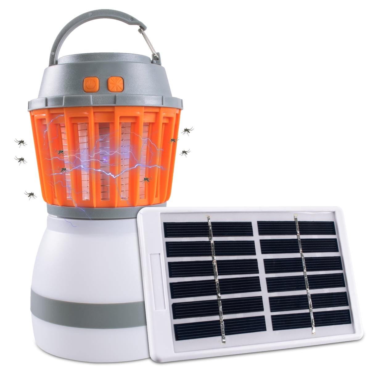 BACKTURE Camping Lamp Camping Fishing Hiking Emergency 2-in-1 Portable Mosquito Killer LED Bug Zapper IPX65 Waterproof Outdoor Camping Lantern USB Rechargeable 3 Lighting Modes for Home