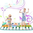 thumbnail image 1 of Alfombra de Piano, 110*36cm Tapetes Musical de Baile para Ni&ntilde;os, Alfombrilla Musical Teclados de Juguete Musical Manta 10 Teclas, 6 Modes y 8 Sonidos de Animales Risom NA, 1 of 4