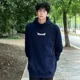 thumbnail image 5 of Sudaderas con capucha de hip hop para hombre, sudaderas con capucha azules, ropa para hombre, estilo coreano, algodón, años 90, vintage, cálidas, de alta calidad, Y2k Overfit Emo, 5 of 5