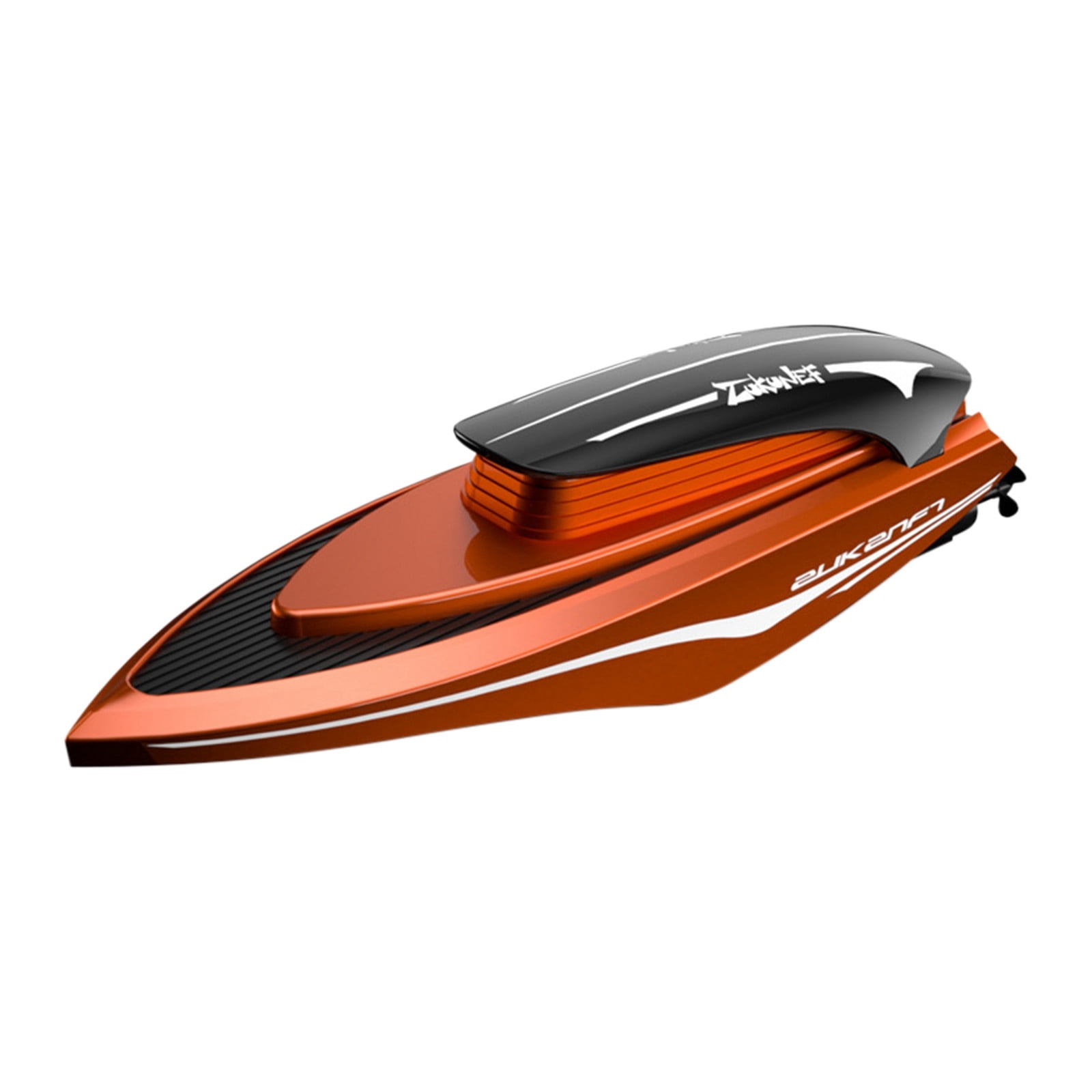 2Orange 2.4Ghz Mini Rc Speedboat For Pools And Lakes Rechargeable Racing Boat With Led