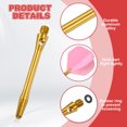 thumbnail image 3 of Uxcell Aluminum Dart Shafts , 2BA Thread Dart Stems Replacement Accessories with Rubber Rings for Steel Tip Gold 45mm, 3 of 5