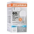 thumbnail image 3 of Sylvania A19 8.5 Watt 120 Volt E26 Base Clear Daylight LED Light Bulb | 79281, 3 of 5