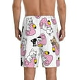 thumbnail image 5 of Cauagu French Bulldog Duck Print Pajama Bottoms for Men Sleep Pajama Shorts Elastic Waistband Sleep Pajama Short Men's PJ Shorts -3X-Large, 5 of 6
