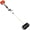 Red, variant on gasoline powered snow sweeper for driveways, 52cc 2 stroke broom brush 24x9 EPA certified