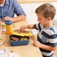thumbnail image 2 of Yhmxh Light Lunch Box With High Inner Double Layered Compartment Lunch Box With Fork Spoon Convenient Microwave Lunch Box Stationery Supplies Office Supplies Dorm Room Essentials, 2 of 6