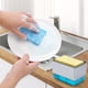 thumbnail image 5 of onlyliua Liquidación de Rebajas de Hoy Dispensador de Cocina Cepillo para Lavar Platos Dispensador Automático de Líquido Dispensador de Jabón 2 En 1 Rejilla para Esponja de Cocina Dispensador de Jabó, 5 of 7