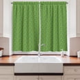 thumbnail image 2 of Ambesonne Japanese Print Kitchen Curtains, Ginkgo Leaves Art, 55"x36", Apple Green Charcoal Grey, 2 of 3