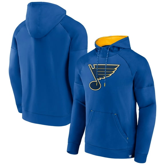 Men's Fanatics Royal St. Louis Blues Iconic Defender Raglan Pullover Hoodie