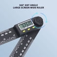 thumbnail image 3 of Electronic Angle Ruler, 180mAh Battery Digital Display Protractor 0-360 0-300mm Metric Inch Scales  For Woodworking Projects, 3 of 8