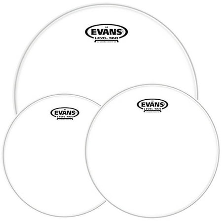 Evans G2 Clear Tom Heads with Free 14 in. HD Dry Snare Head 10, 12, 14 in.