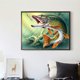 thumbnail image 4 of 5D pescado mordedura gancho diamante pintura bordado bricolaje punto de cruz Home Decor Likrtyny decoración de arte, 4 of 8