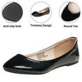 thumbnail image 4 of Alpine Swiss Pierina Womens Ballet Flats Round Toe Slip On Comfortable Shoes, Black Patent, 4 of 8