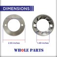 thumbnail image 2 of Whole Parts Espresso Coffee Grinder 65mm Replacement Set of Burrs Part# K30, E65S - Replacement & Compatible with Some Mahlkonig Coffee Makers, 2 of 7