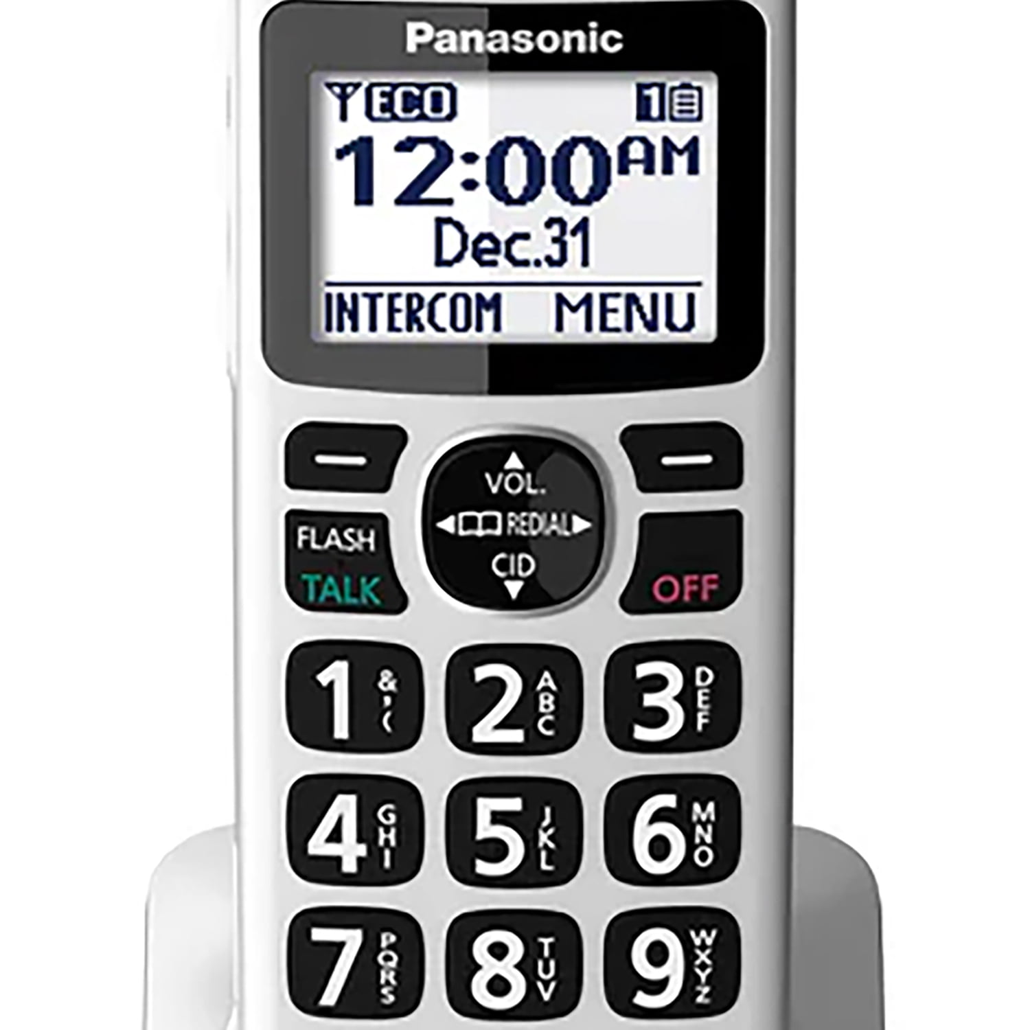 Panasonic Amplified Cordless Phone Accessory Handset for Panasonic KX-TGM42x Series, White, KX-TGMA44W