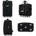 WSYW 3Layer Expandable Duffle Bag 32'' Rolling Duffle Travel Bag with