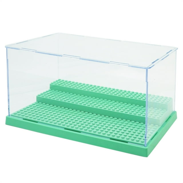 3 Steps Display Case Acrylic Box Dustproof Display Case For Blocks Plastic Display Box