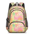 thumbnail image 2 of Pioneer Flower Floral Print Pattern Backpack for School, Cute School Bag with Adjustable Shoulder Straps and Padded Back, 16.9"x12.6"x5.9", 2 of 5