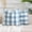 Greyish Blue, variant on Brown Gingham Checkered Throw Pillow Covers 18x18 Set of 2, Neutral Modern Farmhouse Dark Brown Khaki Outdoor Pillows 18 x 18 for Porch Patio Furniture (No Pillow Inserts)