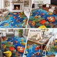thumbnail image 6 of Ocean Marine Area&nbsp;Rug 5x8ft Life Tropical Fish Coral Underwater World Non-Slip&nbsp;Washable Square&nbsp;Rugs Soft Felt Indoor Floor Mat for Bedroom Kitchen Living Room Bathroom, 6 of 9