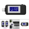 thumbnail image 3 of Digital USB Current Voltage Capacity Meter Tester , High Current Black, 3 of 8
