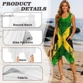 thumbnail image 4 of HELLHERO Jamaica Flag Theme Summer Sleeveless Dress for Cocktail Party Art Shows, Side Pockets Deform Resistant Sleeveless Sundress, 4 of 8