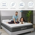 thumbnail image 6 of Mubulily King Mattress, 12 inch Memory Foam Mattress, Hybrid Mattress in a Box, Medium Firm, 6 of 7