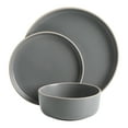 thumbnail image 3 of Gibson Home Everyday Essential Cool Gray Dinnerware Set, 12-Piece Set, 3 of 10