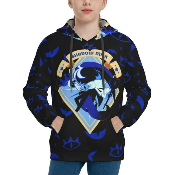 Shadow Milk Cookie Teen Hoodies Sweatshirts Pullover Long Sleeves Hooded Graphic Hoodie for Boys Girls