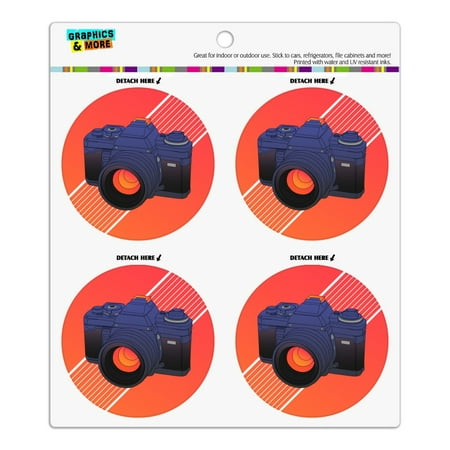 

Camera Photography Photographer Refrigerator Fridge Locker Vinyl Circle Magnet Set