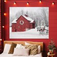 thumbnail image 4 of Stupell Industries Farmhouse Snow Covered Red Barn Canvas Art, 48 x 36, by Lori Deiter, 4 of 8