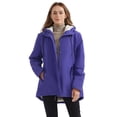thumbnail image 3 of Elezay Women's Big & Tall Parka Coat Fleece Parka Winter Warm Coat Hooded Puffer Jacket Wine M, 3 of 5
