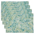 thumbnail image 5 of Fennco Styles Traditional Distressed Paisley Design 100% Linen Table Collection, 5 of 11