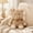 Beige, variant on Ke1Clo Cute Sitting Stuffed Plushie, Soft Plush Doll with Button Eyes Safe Fill Material, Gift for Kids Girls Boys Home Decor Bedroom Shelf, Pink