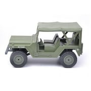 2.4Ghz Remote Control 1/14 Scale U.S M151 Jeep Military Vehicle 4WD Crawler Car RTR (Army Green)