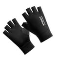 thumbnail image 1 of Guantes de seda de hielo de verano Pantalla táctil resistente al desgaste Protector solar antideslizante para correr medio negro Zulema Guantes de verano, 1 of 4
