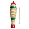 thumbnail image 1 of Fish Shaped Guiro Colorful Latin Percussion Musical Instruments Wooden for Kindergarten, 1 of 8