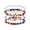 D, variant on 250th Anniversary USA Independence Day Beaded Wrap Bracelet Multi Layer Soft Ceramic Flag Jewelry Patriotic Woven Wristband for Holiday Parties