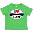 thumbnail image 3 of Inktastic I Love Rugby Sports Ball Boys or Girls Toddler T-Shirt, 3 of 5