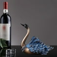 thumbnail image 4 of Rongfmy Creative Rack Single Bottle Resin Swan Statue Stand Bar Tabletop Display Storage Up Head, 4 of 7