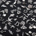thumbnail image 2 of 100 pcs Silver Charms Charms for DIY Jewelry Accessories Silver - Perfect, 2 of 4