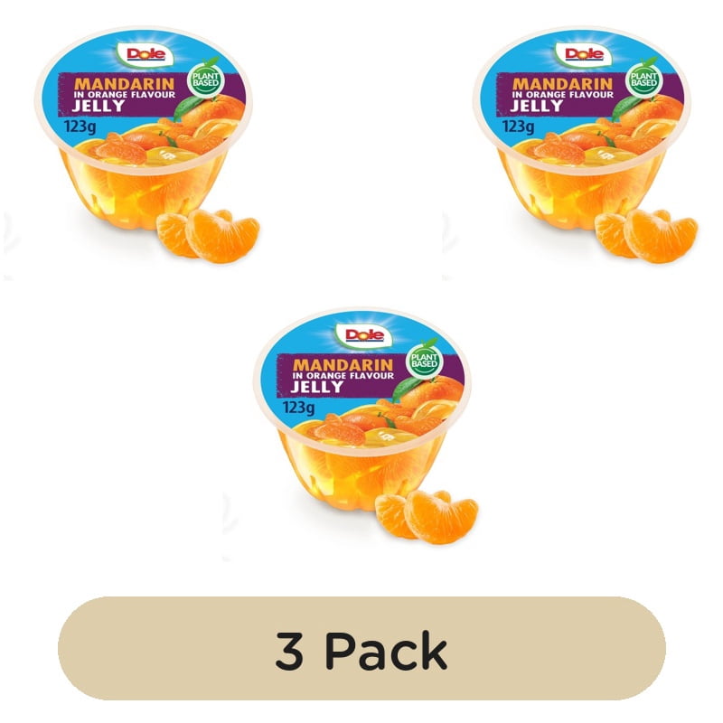 Dole Mandarin Fruit in Jelly Pot 123g, British Import (Pack of 3)